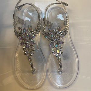Size 8 Carvela bling sandals